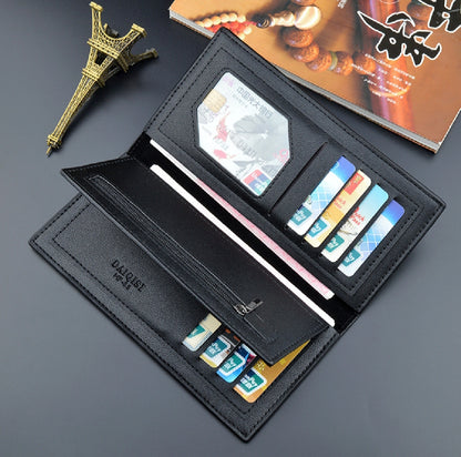 LB-519 Executive Style Trifold Long Wallet for Men & Women