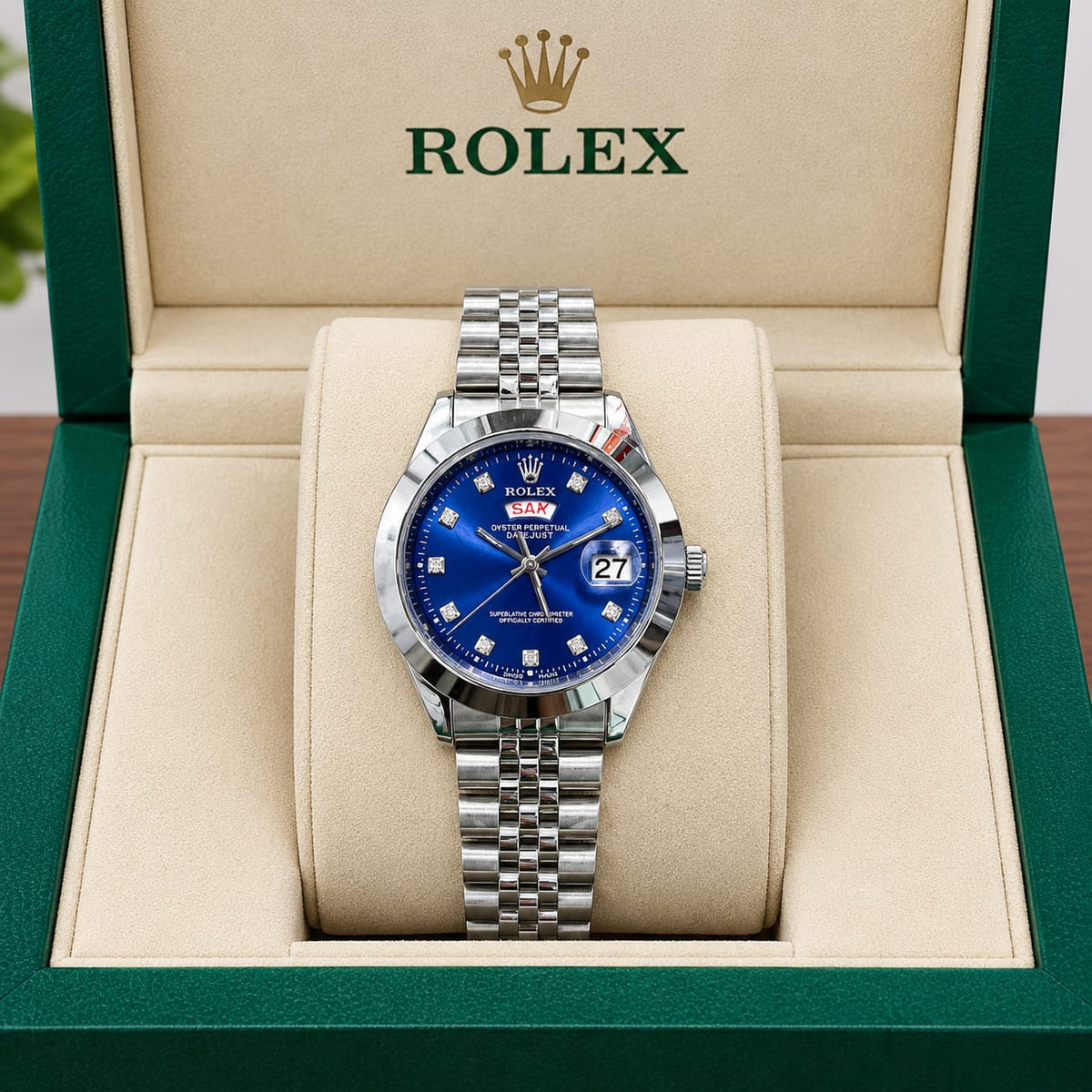 Rolex Stylish Dial Watch Classic Analog Wristwatch For Men