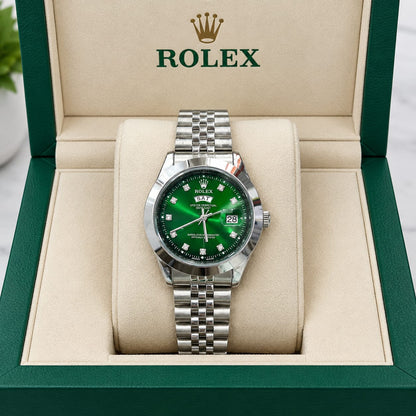 Rolex Stylish Dial Watch Classic Analog Wristwatch For Men