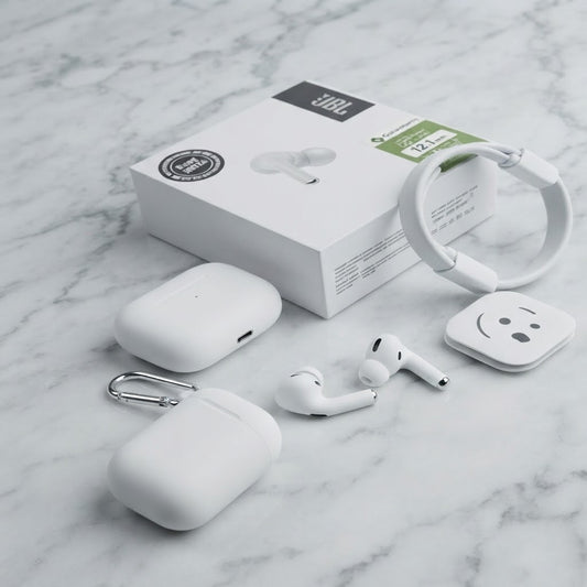 Pro 2 White Wireless Earbuds – Active Noise Cancelling In-Ear Headphones