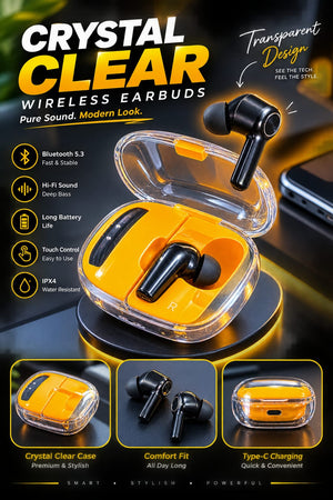 Air Buds 6Pro Transparent Design